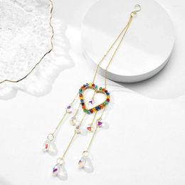 Decorative Figurines Rainbow Star Moon Crystal Sun Catcher Hanging Pendants Window Garden Wind Chime Bedroom Decoration Kids Room Crafts