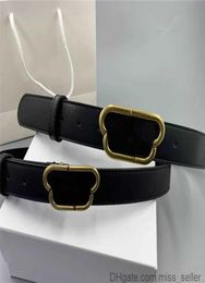 Women Genuine Leather Belt Mens Designer Belts Fashion Men Womens Gold Buckle Belts Classic Cowskin B Belt Waistband Cintura Ceint1343736