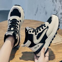 Casual Shoes Women's High Top Women Sneakers Autumn And Winter Sports Korean Leather Small White