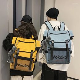 Backpack Japanese Casual Trend Large Capacity Fashion Travel Men And Women With The Same Paragraph Waterproof Zipper Mochila