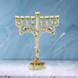 Candle Holders Wedding Base Candles Table Ornament Taper Stand Vintage Decor Tabletop Holder Candlestick Tree Shape Alloy