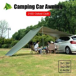 Tents And Shelters Sunscreen PU2000 Waterproof Anti-UV Sunshades Tenda 3x3m Outdoor Car Tail Side Tent Canopy Camping Awning Parasols Shade