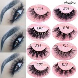 Mink Eyelashes Hand Made Crisscross False Cruelty Free Dramatic 3D Lashes Long Lasting Faux Cils for Makeup Tools 240420