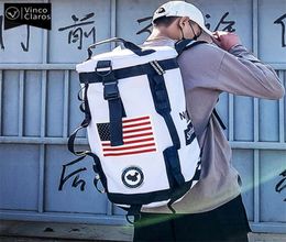 Multipurpose Large Capacity Men039s Travel Backpack Trend Hip Hop Male Sports Gym Backpacks Cool Streetwear Backpack for Men 224053310