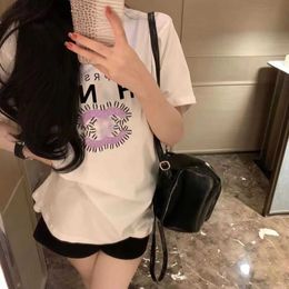 Women's T-Shirt Designer Womens Two Piece C Letter Print Fashion Mens Tops Cotton Casual Short Slve Hip Hop Strt T Shirt Y240420