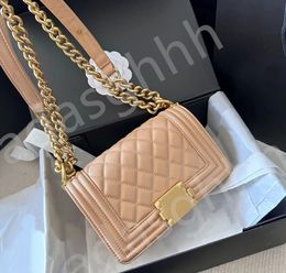 Classic Designer Diamond Quilted Le Boy Flap Sheepskin Shoulder Crossbody Bags Sier/gold Hardware Chain Bag Women Square Handbags Outdoor Sacoche Purses 2024 60