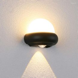 Wall Lamp Outdoor Double Heads Flying Saucer Led For Up And Down Lighting Of Exterior Aisle Decorative