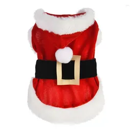 Dog Apparel Classic Santa Costume For Christmas Decoration Winter Coat Puppy Clothes Chihuahua Yorkie Outfit Cat Clothing