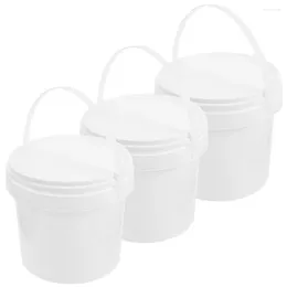 Storage Bags 3 Pcs Bucket Small Buckets Handles Kid Gifts Building Blocks Holder Organizer Party Favors Gift Kids