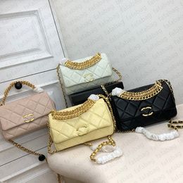 FC Designer Square mini CC Flap Bag Sheepskin small golden ball diamond chain bag fashion women Shoulder Crossbody bag Quilted Flap Genuine Leather Handbags Purse