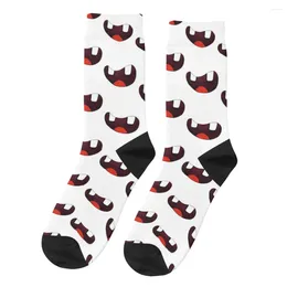 Men's Socks Retro Opened Mouth Two Teeth Funny Unisex Novelty Seamless Printed Crazy Crew Sock Gift