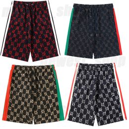 summer designer Mens Bermuda shorts classical letter Beach pants europe geometry print Monogrammed pants fashion casual terry cotton breeches trunks