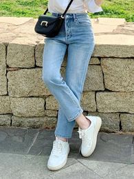 Women's Jeans 2024 Summer Blue For Women High Waist Denim Pants Cargo Big Pear-shaped Boyfriend Streetwear Y2k Clothes