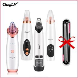 Scrubbers Ckeyin Blackhead Remover Pore Vacuum Suction Cleaner Electric Face Acne Pimple Removal Extractor Beauty Skin Care Rechargeable