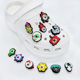 Anime charms halloween horror series wholesale childhood memories funny gift cartoon charms shoe accessories pvc decoration buckle soft rubber clog charms