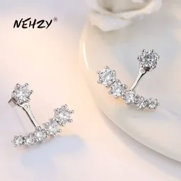 Stud Earrings NEHZY 925 Silver Needle The A Woman Fashion High Quality Jewellery Crystal Zircon Six Claw After Hanging