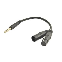 new 2024 XLR Male to XLR Female Audio Adapter Cable for Mixer Power Amplifier Mobile Sound Box with 65 cm Converter6.35mm to XLR Converter