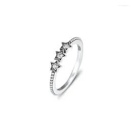 Cluster Rings CKK 925 Sterling Silver Original Celestial Stars Ring For Women Engagement Wedding Gift Statement Jewelry AnilloAnilos