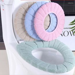 Toilet Seat Covers Cushion Thickened Plush O-shaped Universal Cover