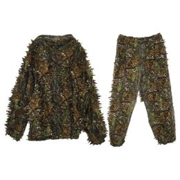 Footwear 3D Leaf Adults Ghillie Suit Woodland Camo/Camouflage Hunting Deer Stalking in