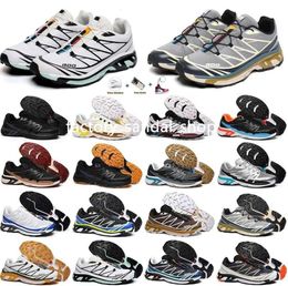 Designer shoes salo Running shoes solomon XT6 Snowcross cs Speed Cross LAB Black Yellow Three white collision hiking Outdoor shoes recreational sports sneakers GBZ