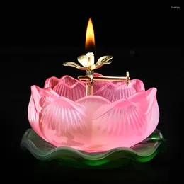 Candle Holders 4.5x8cm Lotus For Home Decor Glass Wedding Centerpieces Stand Stick Holder