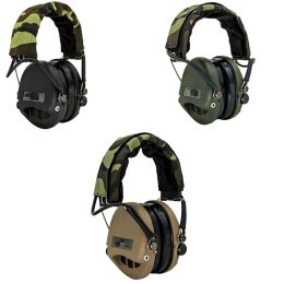 Accessories Tactical Airsoft MSASORDIN Headset IPSC Military Hunting Noise Cancelling Shooting Headphones Cable with 3.5 mm headset Jack