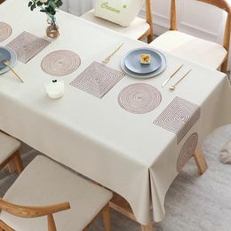 Table Cloth A94pattern Wind PVC Tablecloth Waterproof And Oil-proof Disposable European Style Rectangular Light Luxury Tableclot