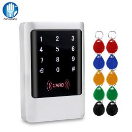 Control IP65 Waterproof RFID Keypad Access Control Panel Touch Metal Board 125KHz/13.56MHz Smart Reader For Door Access Control System