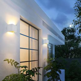 LED Outdoor/Indoor Wall Light 2 LEDs 12W 6000K White 3000K Warm White Wall Lighting