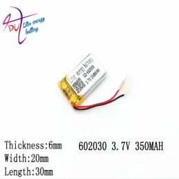 Accessories 10pcs3.7V lithium battery 062030 602030 350MAH Litre energy MP5 Toy Battery Sound card