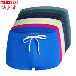 Underpants High Quality 2024 Swimwear Beach Men Swim Shorts Swimming Trunks Low Rise Gay Bulge Pouch Nylon Swimsuit Sunga Masculin