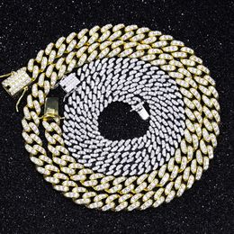 Hot Sale 6mm Single Row Vvs Diamond Chain S925 Silver Gra Moissanite Cuban Link Necklaces Bracelets Women Man Fine Jewellery