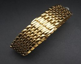 Stainless Steel Watch Band Strap 12mm 14mm 16mm 18mm 20mm 22mm gold Polished Mens Luxury Replacement Metal Watchband Bracelet 22065330689