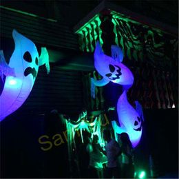 Outdoor 5m 16.4ft High Inflatable Halloween arch with LED light for 2024 Halloween Concert nightclub Stage Decoration