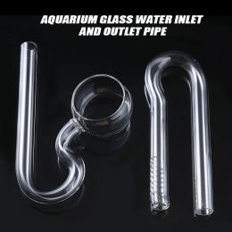 Purifiers Glass Pipe Lily Poppy Peony Spin Surface Skimmer Iow Outflow Pipe for Aquarium Water Plant Tank Philtre