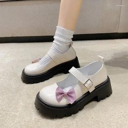 Casual Shoes Summer For Women Fall Oxford Platform Low Heel Bow Trim 2024 Comfortable Retro Simplicity Style