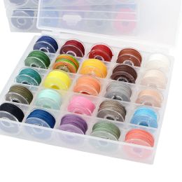 Bangle 25 Color Round Waxed Thread Polyester Cord Wax Coated String Box Set Braided Bracelets Leather Craft Sewing Leatherworking Tools