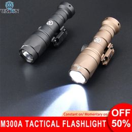 Scopes Tactical Airsoft Wadsn Surefir M300 M300a Weapon Light Led 400 Lumens Hunting Rifle Scout Flashlight for 20mm Picatinny Rail
