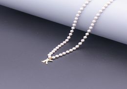 Initial AZ Letter Name Pendant Pearl Necklace Charm Jewellery Bridesmaid or Flower Girl Gifts9325614