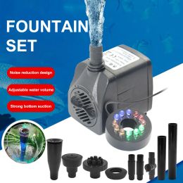 Accessories 815w 1000l/h Submersible Water Pump Fish Tank Fountain Pond Garden Landscape Aquarium Accessories Cleaning Pump with Led Lights