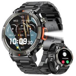 Control 2023New Outdoor Smart Watch Men With Flashlight Sport Fitness Bracelet Blood Pressure IP67 Waterproof Smartwatch for Android IOS