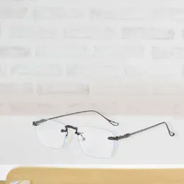 Sunglasses Frames Blue Light Blocking Glasses Rectangular For Men Women Stylish Rimless Transparent Lens Eyeglasses Gaming