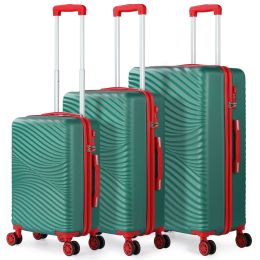 Sets 3pcs Luggage Set (20/24/28 Inch) Hardside Luggage with Spinner Wheels for Travel Boarding Luggage