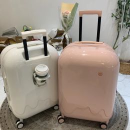 Luggage Hot!New 20"24"26"28" Inch Women Retro Spinner Brand Rolling Luggage Men Fashion Trolley Suitcase Borading Box Travel Bags