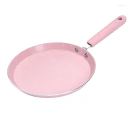 Pans Non-Stick Kitchen Cooking Frying Pan With Induction Bottom Pink Omelette Pancake Egg Steak Breakfast Maker Cookware Supplies