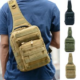 Packs Men Tactical Shoulder Military Chest Bag Molle Outdoor Sports Nylon Large Capacity Army Hunting Camping Hiking Travel Backpack