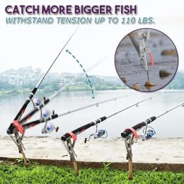 Rods Pole Steel Carp Fishing Tool Smart Fish Catcher Automatic Double Spring Fish Rod Holder Antioxidation Doublesided New