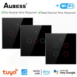 Control Tuya Wifi Smart Wall Switch Eu Touch Light Switch Smart Life Remote Control Voice Control Support Alexa Google Home Yandex Alice