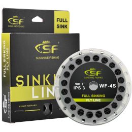 Accessories Sf Full Sinking Fly Fishing Line Weight Forward Taper Fly Line Wf 4 5 6 7 8 9 90ft Ips3/ips5